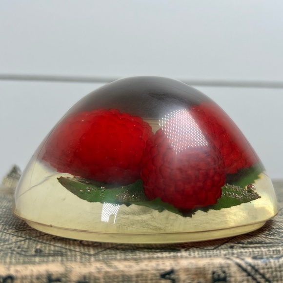 Red Raspberry Paperweight - Picture 2 of 12